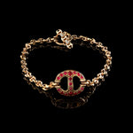 14mm Single-Link Bracelet with Diamonds (Emeralds, Rubies, Blue Sapphires) in 18K gold, view 7