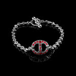 14mm Single-Link Bracelet with Diamonds (Emeralds, Rubies, Blue Sapphires) in 18K gold, view 10