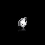 19mm Lock pendant in 18K white gold, back view