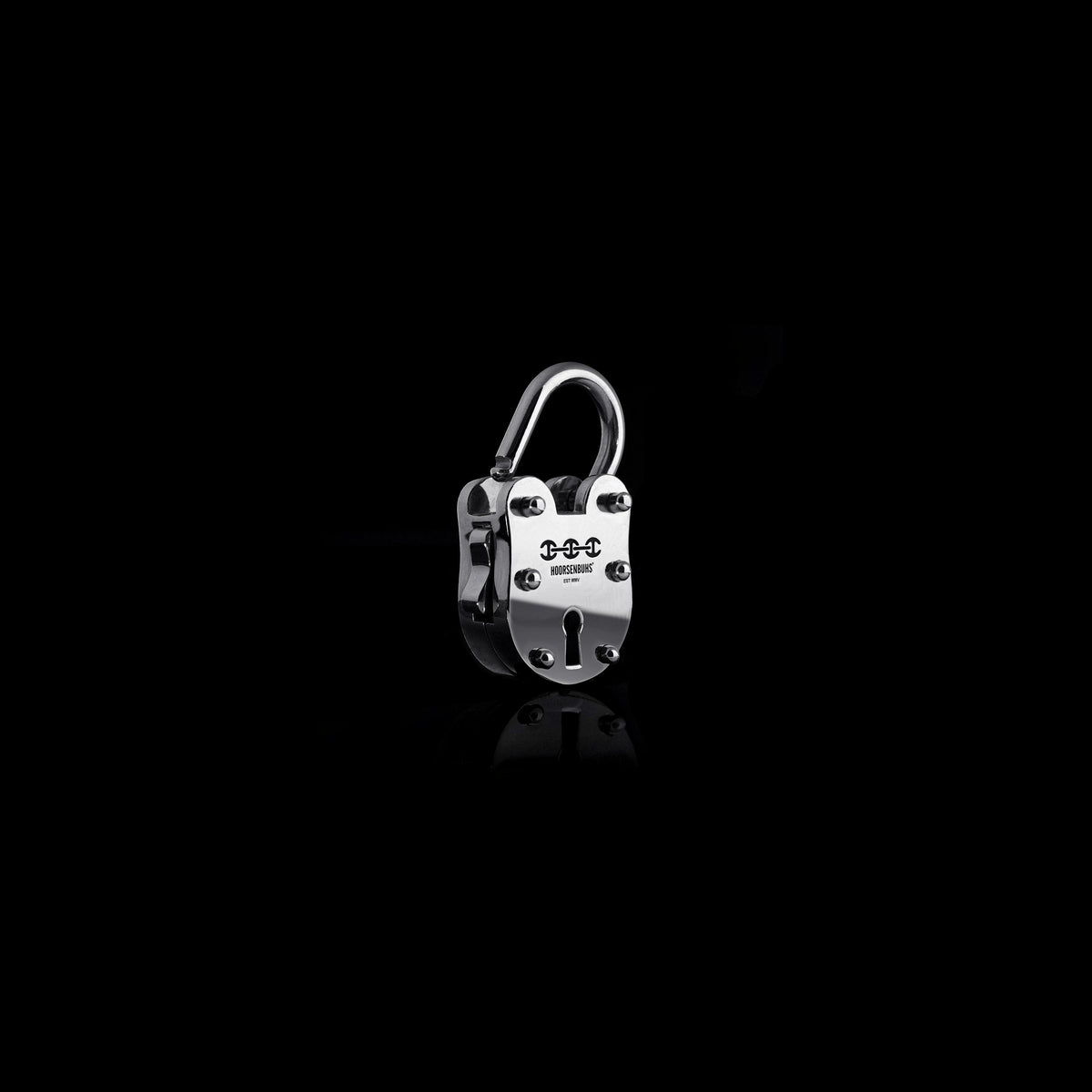 19mm Lock pendant in 18K white gold