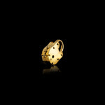 19mm Lock pendant in 18K yellow gold, back view