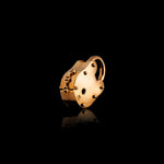 25mm Lock pendant in 18K rose gold, back view
