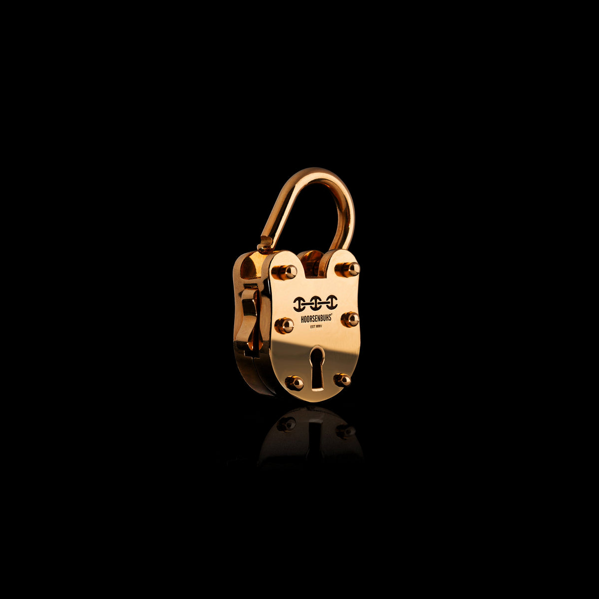 25mm Lock pendant in 18K rose gold