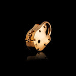 30mm Lock pendant in 18K rose gold, back view