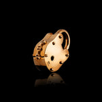35mm Lock pendant in 18K rose gold, back view