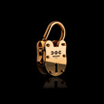 35mm Lock pendant in 18K rose gold