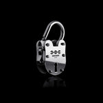 35mm Lock pendant in 18K white gold
