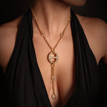 Grand-Link Lariat with Diamonds necklace in 18K gold