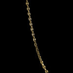 3mm Open-Link™ Necklace with Diamond Pendant - 16" in 18K gold, view 3