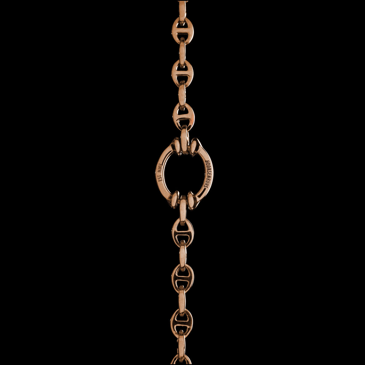 3mm Open-Link™ Necklace with Diamond Pendant - 42" in 18K rose gold, view 2