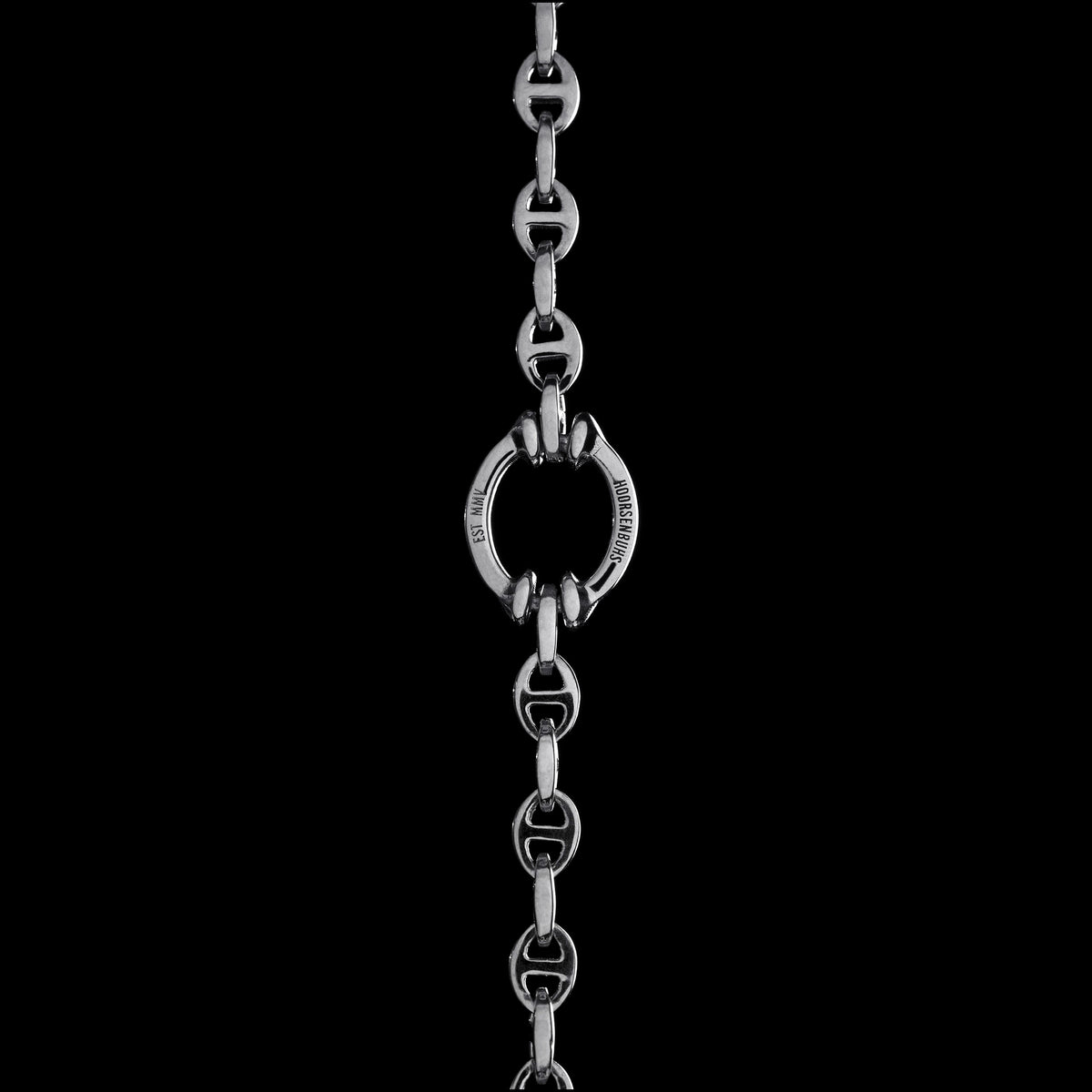 3mm Open-Link™ Necklace with Diamond Pendant - 30" in 18K white gold, view 2