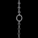 3mm Open-Link™ Necklace with Diamond Pendant - 42" in 18K white gold, view 2