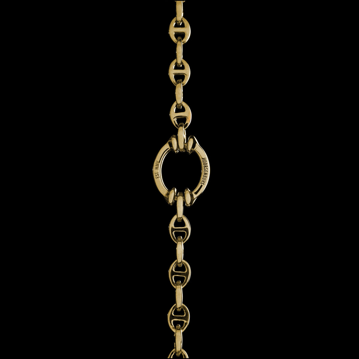 3mm Open-Link™ Necklace with Diamond Pendant - 30" in 18K yellow gold, view 2