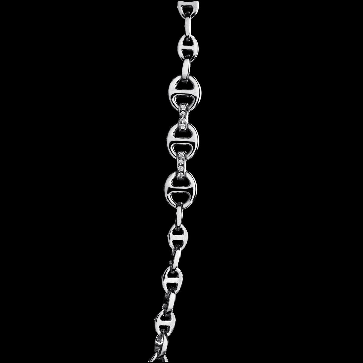 3mm Open-Link™ Necklace with Diamond Pendant - 16" in 18K gold, view 6