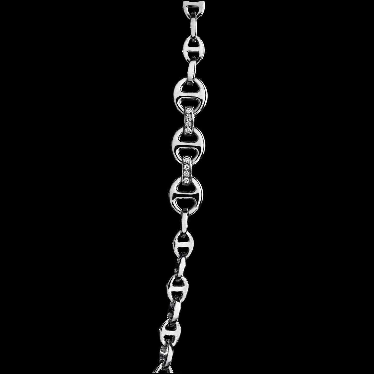 3mm Open-Link™ Necklace with Diamond Pendant - 26" in 18K gold, view 5
