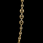 3mm Open-Link™ Necklace with Diamond Pendant - 26" in 18K gold
