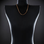 3mm Open-Link™ Necklace with Diamond Pendant - 26" in 18K rose gold