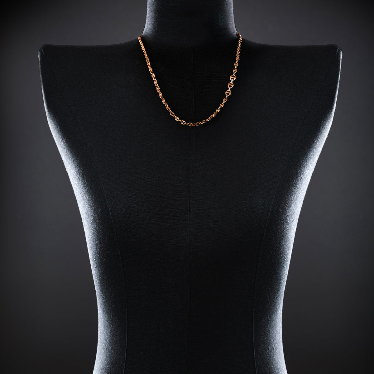 3mm Open-Link™ Necklace with Diamond Pendant - 26" in 18K rose gold