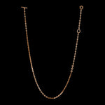 3mm Open-Link™ Necklace with Diamond Pendant - 30" in 18K rose gold, back view