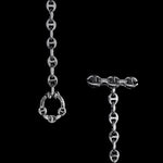 3mm Open-Link™ Necklace with Diamond Pendant - 30" in 18K gold, toggle closure detail, view 6