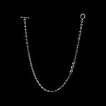 3mm Open-Link™ Necklace with Diamond Pendant - 16" in 18K white gold, back view