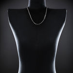 3mm Open-Link™ Necklace with Diamond Pendant - 26" in 18K white gold