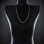 3mm Open-Link™ Necklace with Diamond Pendant - 30" in 18K white gold