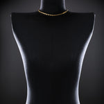 3mm Open-Link™ Necklace with Diamond Pendant - 16" in 18K yellow gold