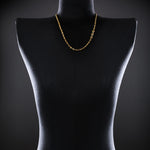 3mm Open-Link™ Necklace with Diamond Pendant - 26" in 18K yellow gold