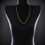3mm Open-Link™ Necklace with Diamond Pendant - 30" in 18K yellow gold