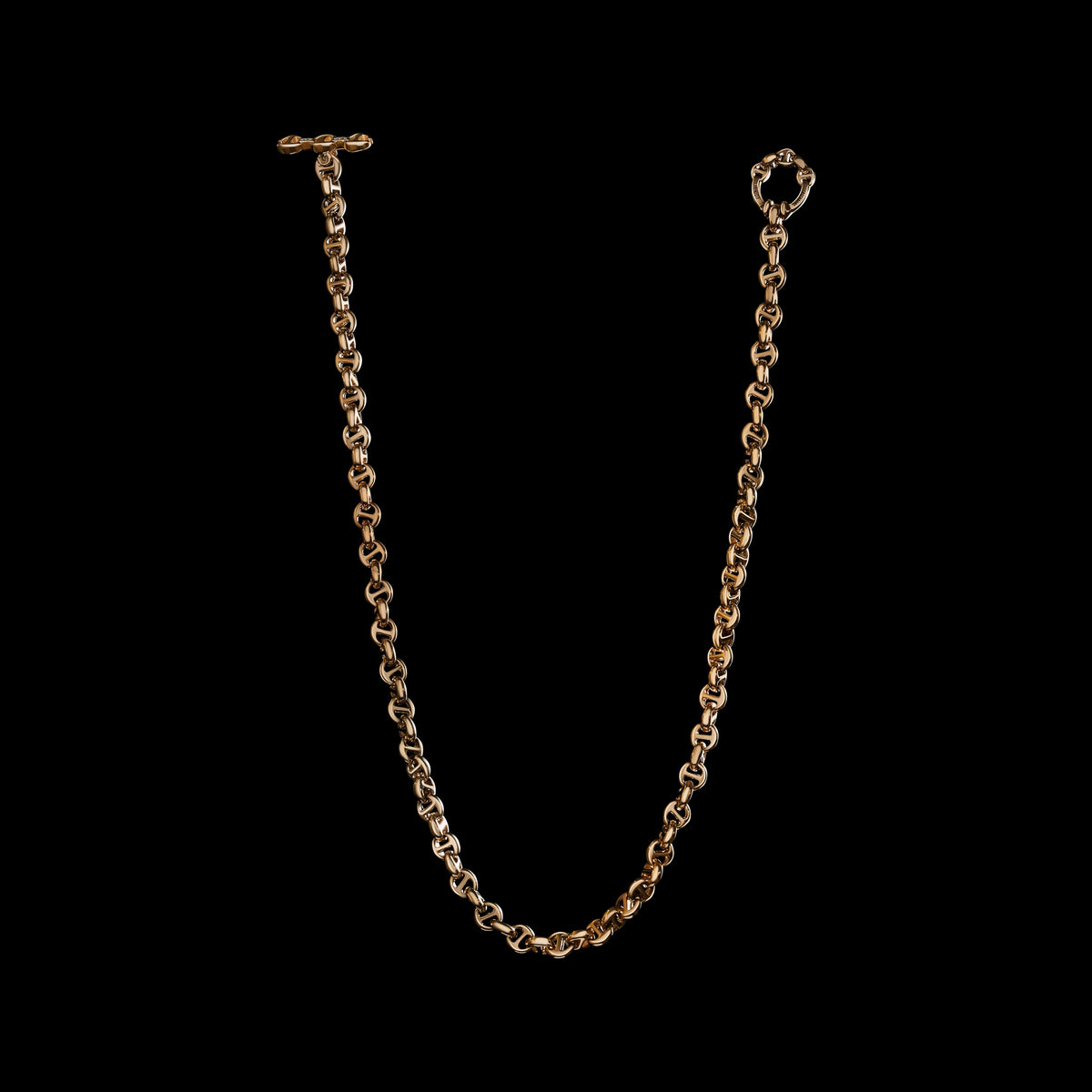5mm Open-Link™ Necklace - 16" in 18K rose gold, back view