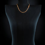 5mm Open-Link™ Necklace with Diamond Pendant - 22" in 18K rose gold