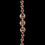 5mm Open-Link™ Necklace with Diamond Pendant - 42" in 18K rose gold, view 2
