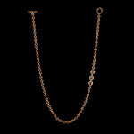 5mm Open-Link™ Necklace with Diamond Pendant - 26" in 18K rose gold, back view
