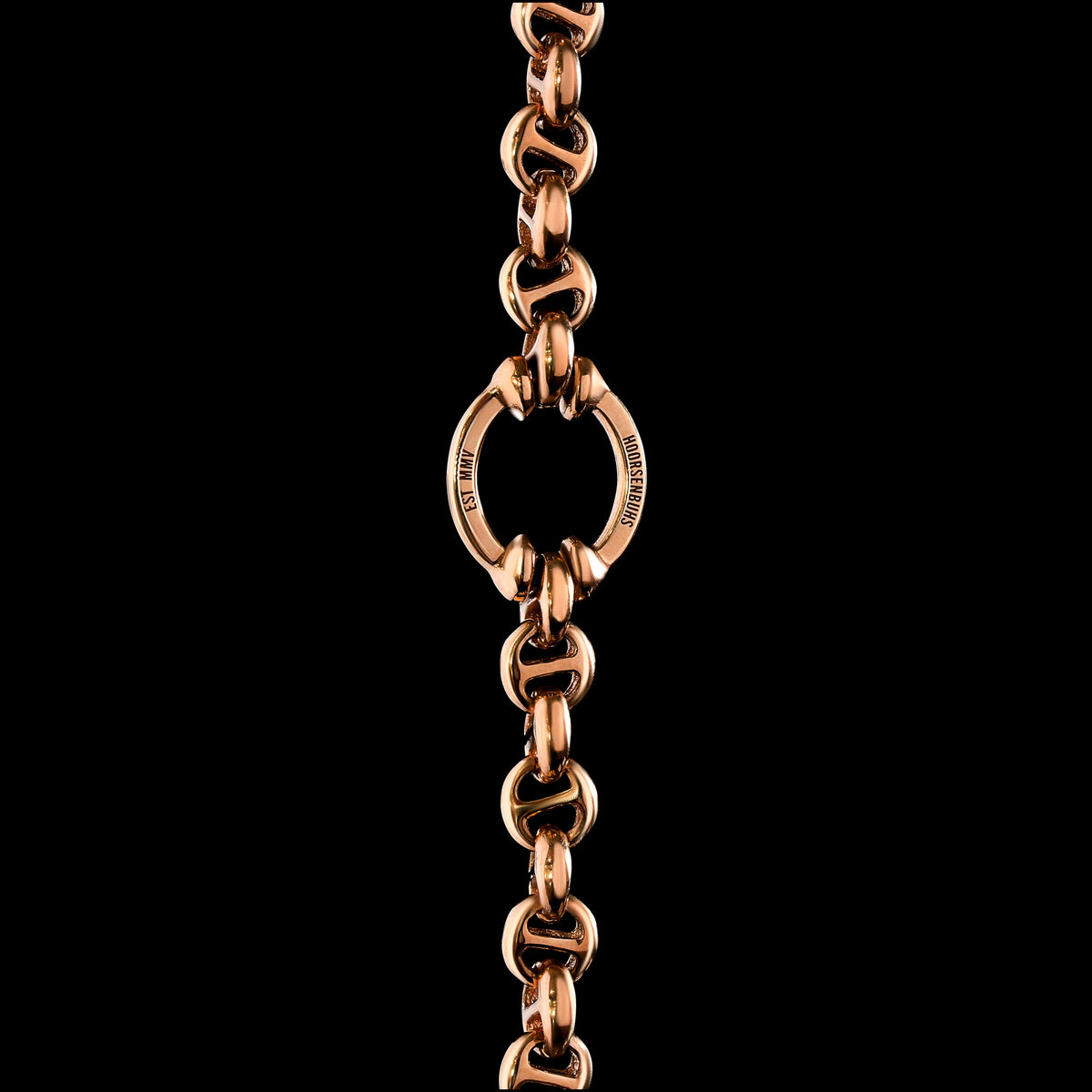 5mm Open-Link™ Necklace with Diamond Pendant - 30" in 18K rose gold, view 3