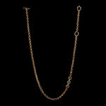5mm Open-Link™ Necklace with Diamond Pendant - 30" in 18K rose gold, back view