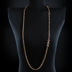 5mm Open-Link™ Necklace with Diamond Pendant - 42" in 18K rose gold