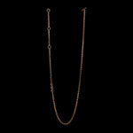 5mm Open-Link™ Necklace with Diamond Pendant - 42" in 18K rose gold, back view
