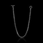 5mm Open-Link™ Necklace - 16" in sterling silver by HOORSENBUHS®, back view