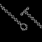 5mm Open-Link™ Necklace - 16" in sterling silver, toggle closure detail