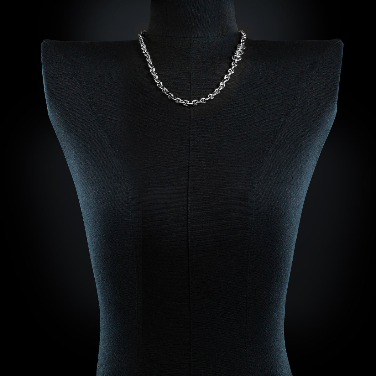5mm Open-Link™ Necklace with Diamond Pendant in sterling silver
