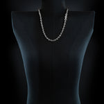 5mm Open-Link™ Necklace with Diamond Pendant - 26" in sterling silver, view 2