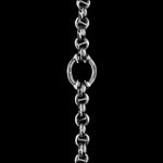 5mm Open-Link™ Necklace with Diamond Pendant - 30" in sterling silver, view 4