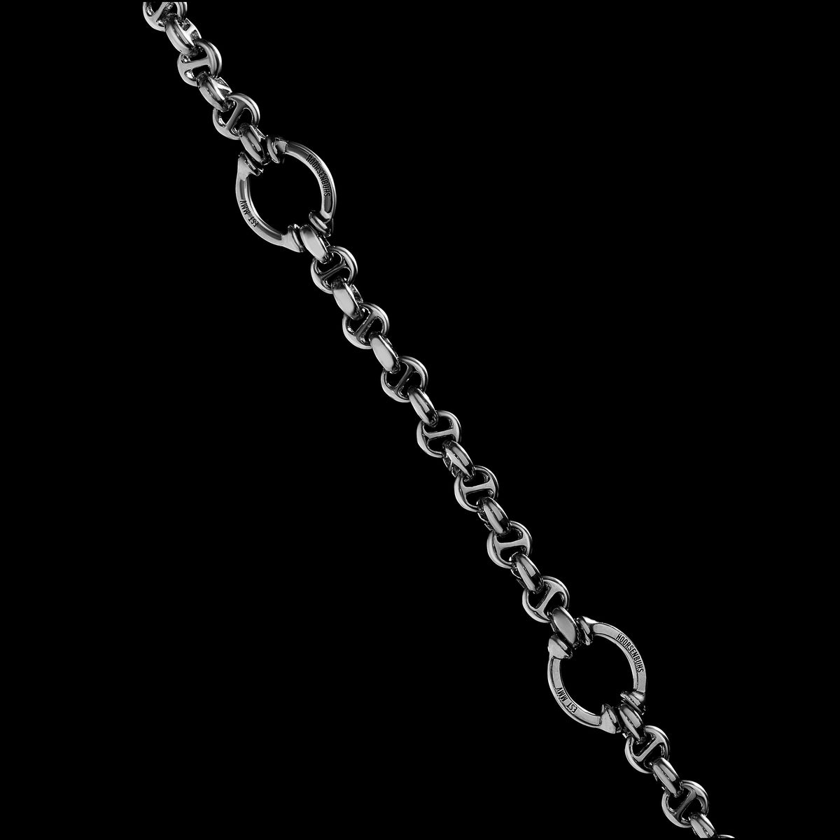 5mm Open-Link™ Necklace with Diamond Pendant - 42" in sterling silver, view 4