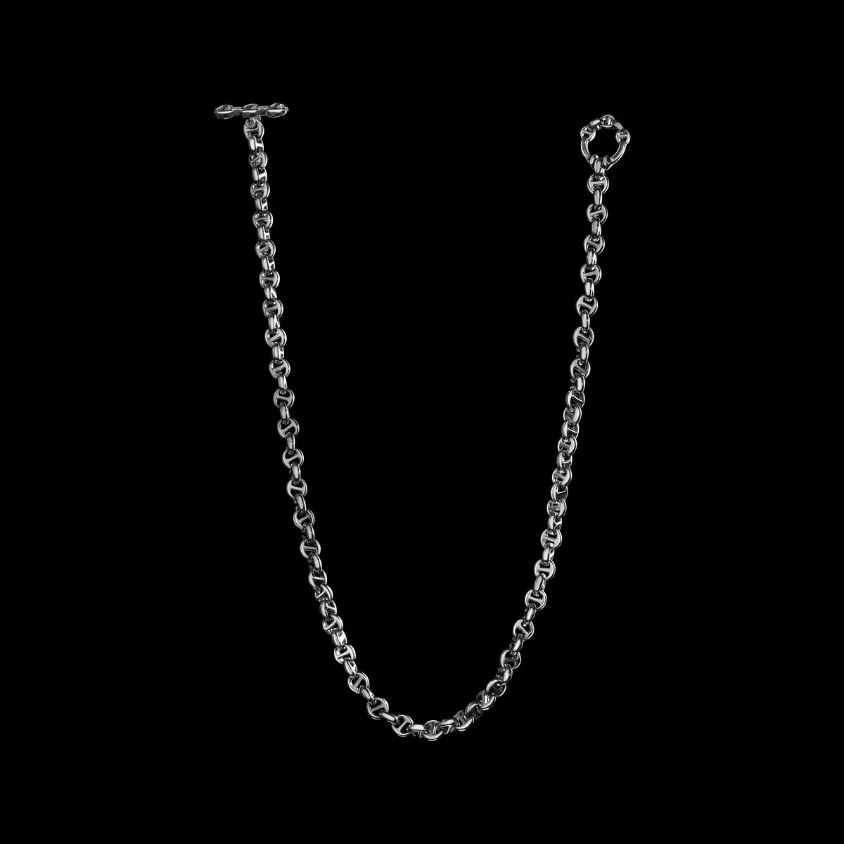 5mm Open-Link™ Necklace - 16" in 18K white gold, back view