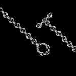 5mm Open-Link™ Necklace - 16" in 18K white gold, toggle closure detail