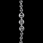 5mm Open-Link™ Necklace with Diamond Pendant - 42" in 18K white gold, view 2
