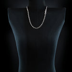 5mm Open-Link™ Necklace with Diamond Pendant - 26" in 18K white gold
