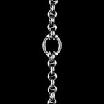 5mm Open-Link™ Necklace with Diamond Pendant - 30" in 18K white gold, view 3