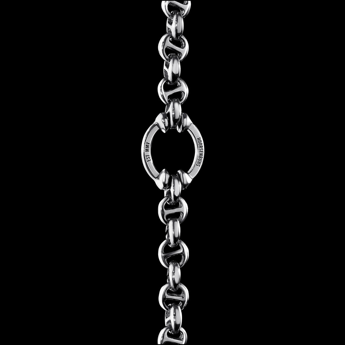 5mm Open-Link™ Necklace with Diamond Pendant - 30" in 18K white gold, view 3